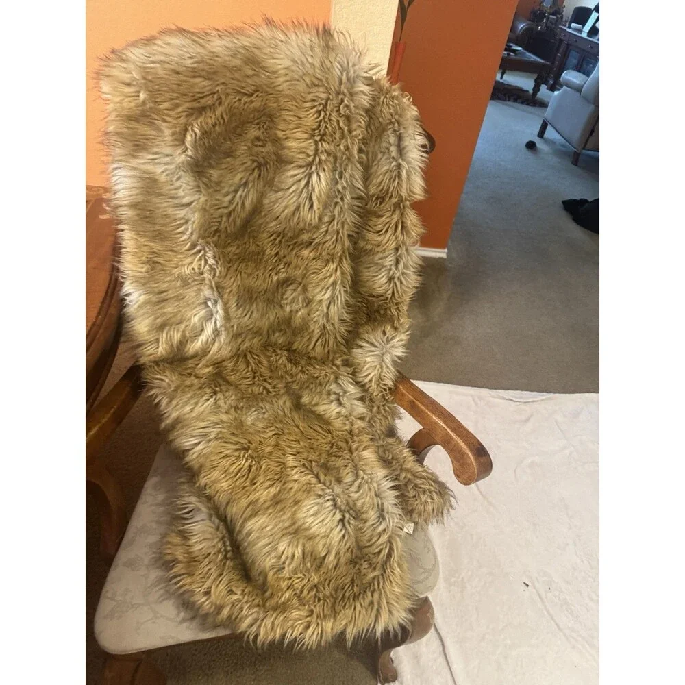 WILD MANNARED Throw  Blanket 58”X 58